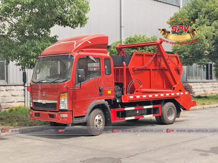 Skip Loader Garbage Truck Sinotruk HOWO - LF